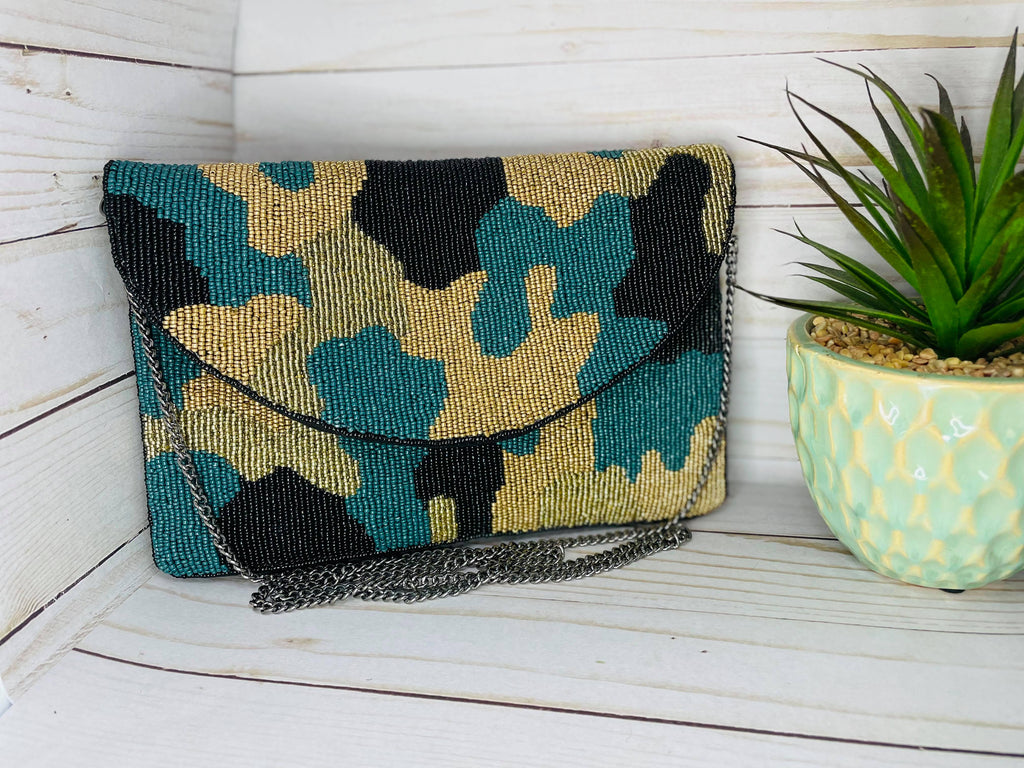 Green Camouflage Tote Bag