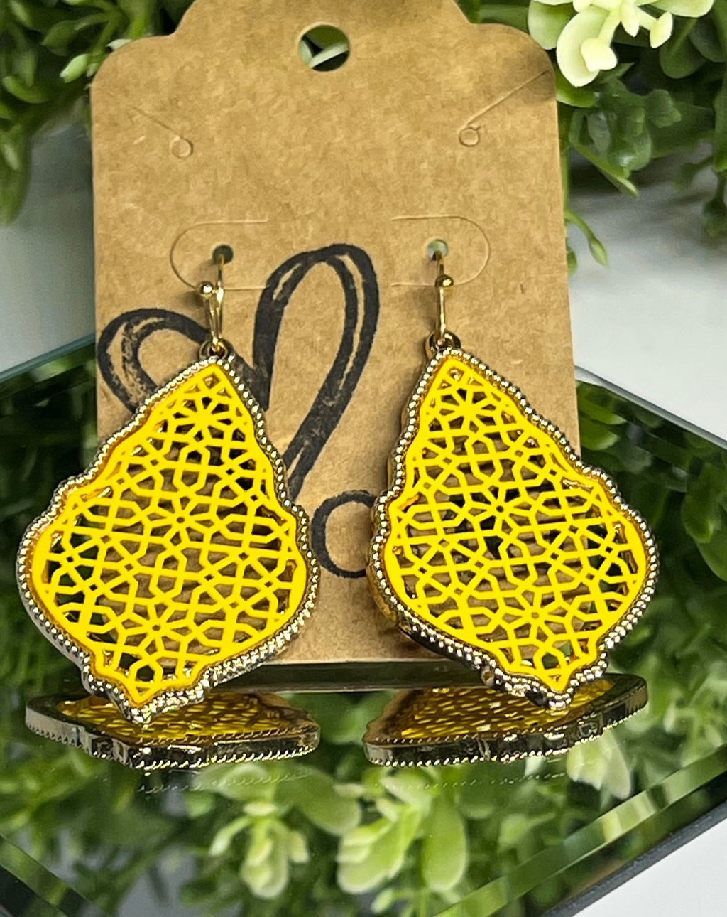 Glam Addie Drop Earrings in Filigree