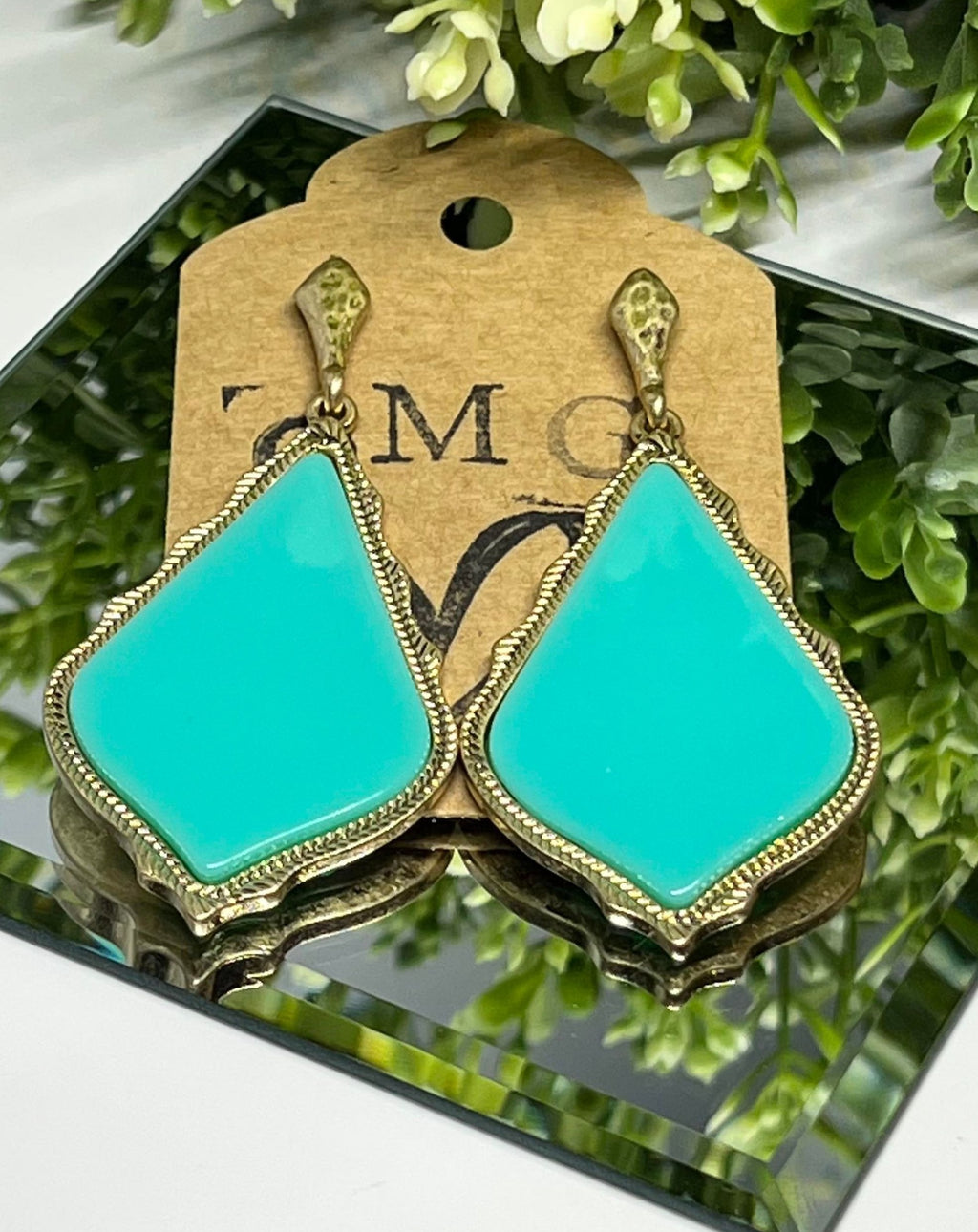 Glam Turquoise Earrings