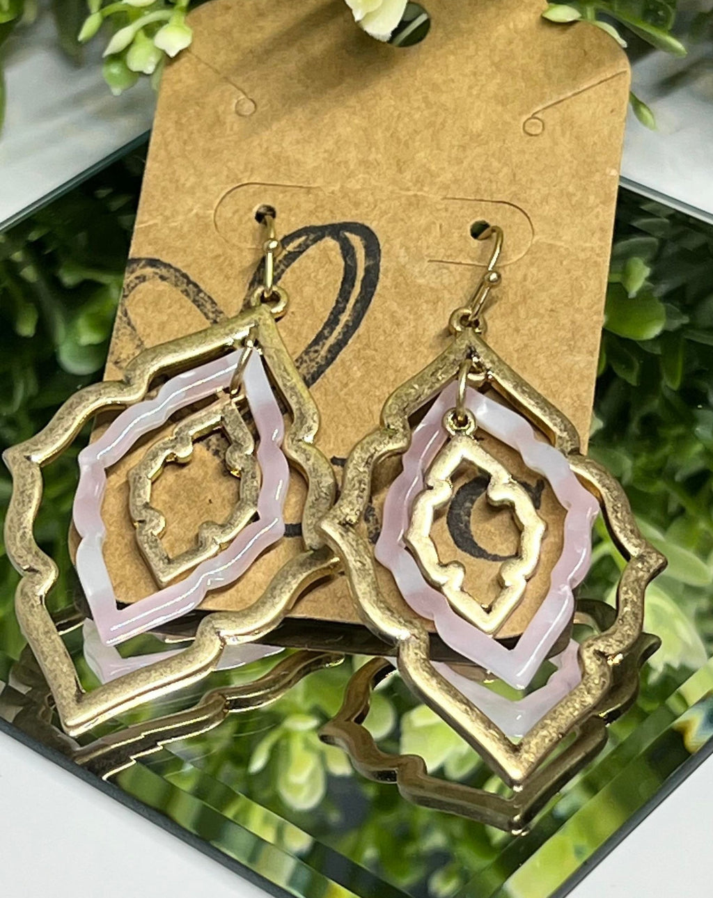 Brass Fanshion Earrings