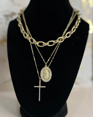 Gold Cross Necklace