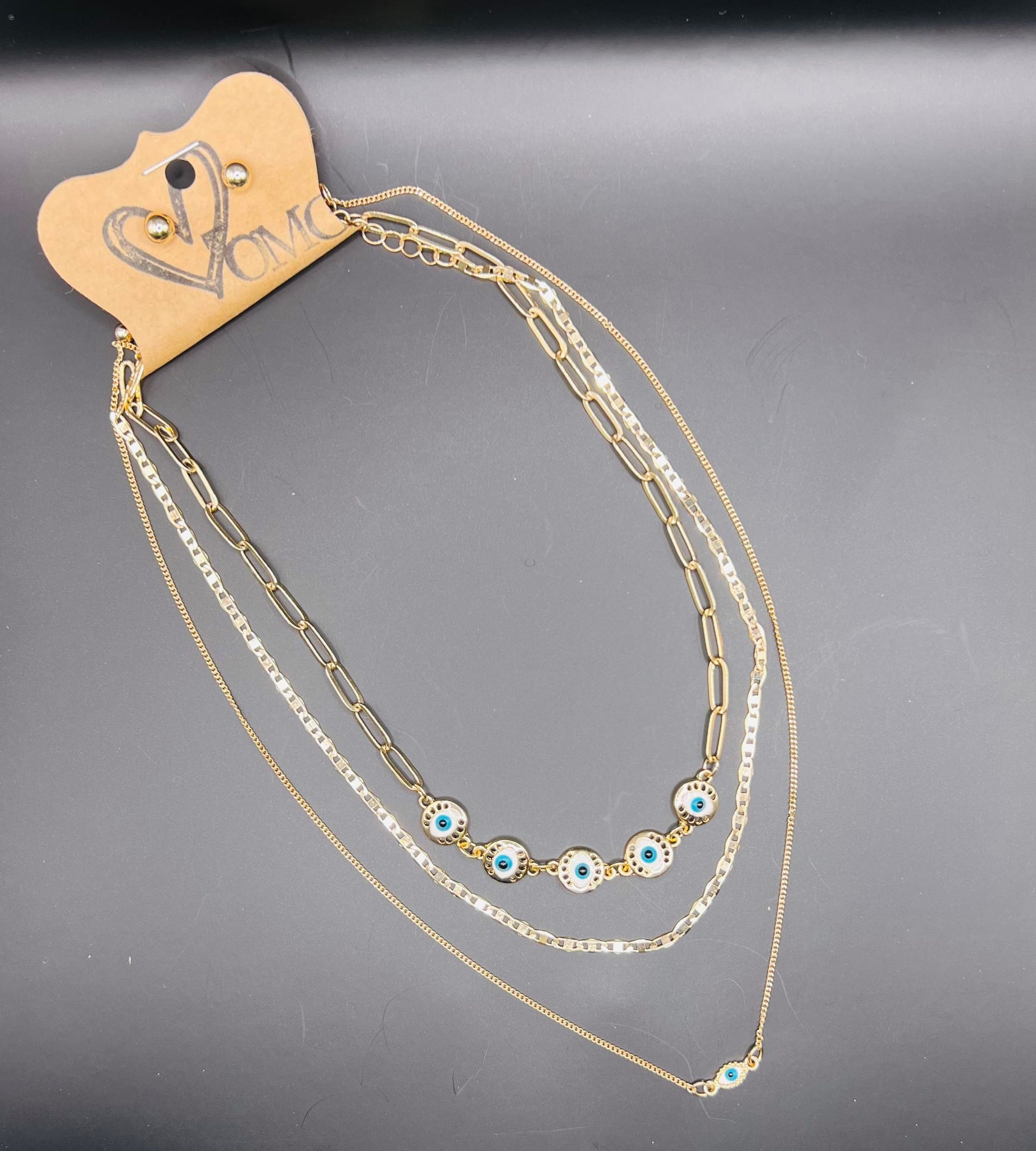 Fashion Evil Eye Multilayer Choker